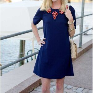 April Marin Kennedy dress coral jeweled neckline